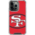 NFL San Francisco 49ers Retro Logo iPhone 16 Pro Clear Case